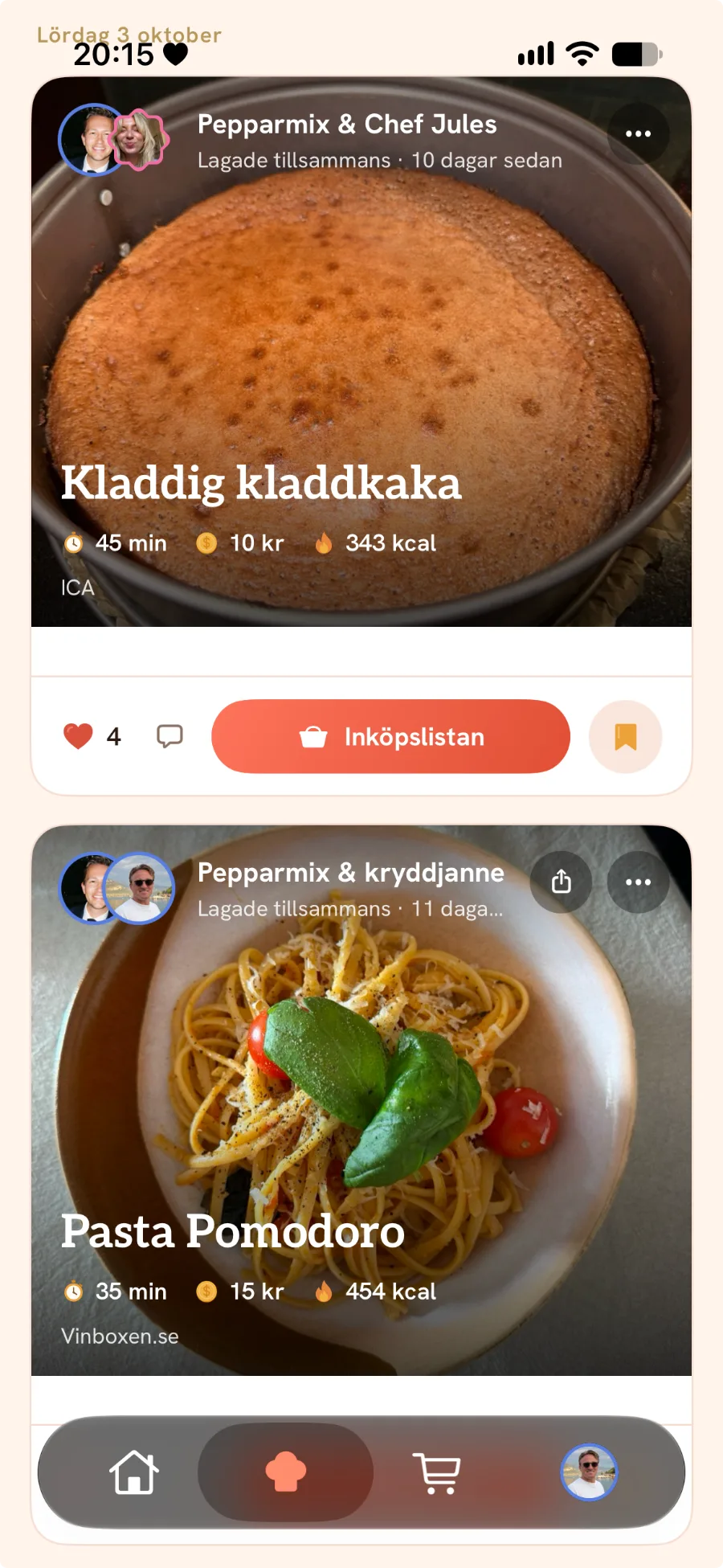 Flödet i SousChef